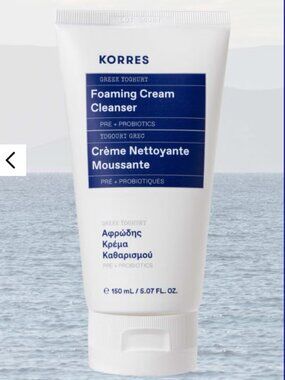 Korres Greek Yoghurt Foaming Cream Cleanser Full Size NIB Hydrating Face Wash